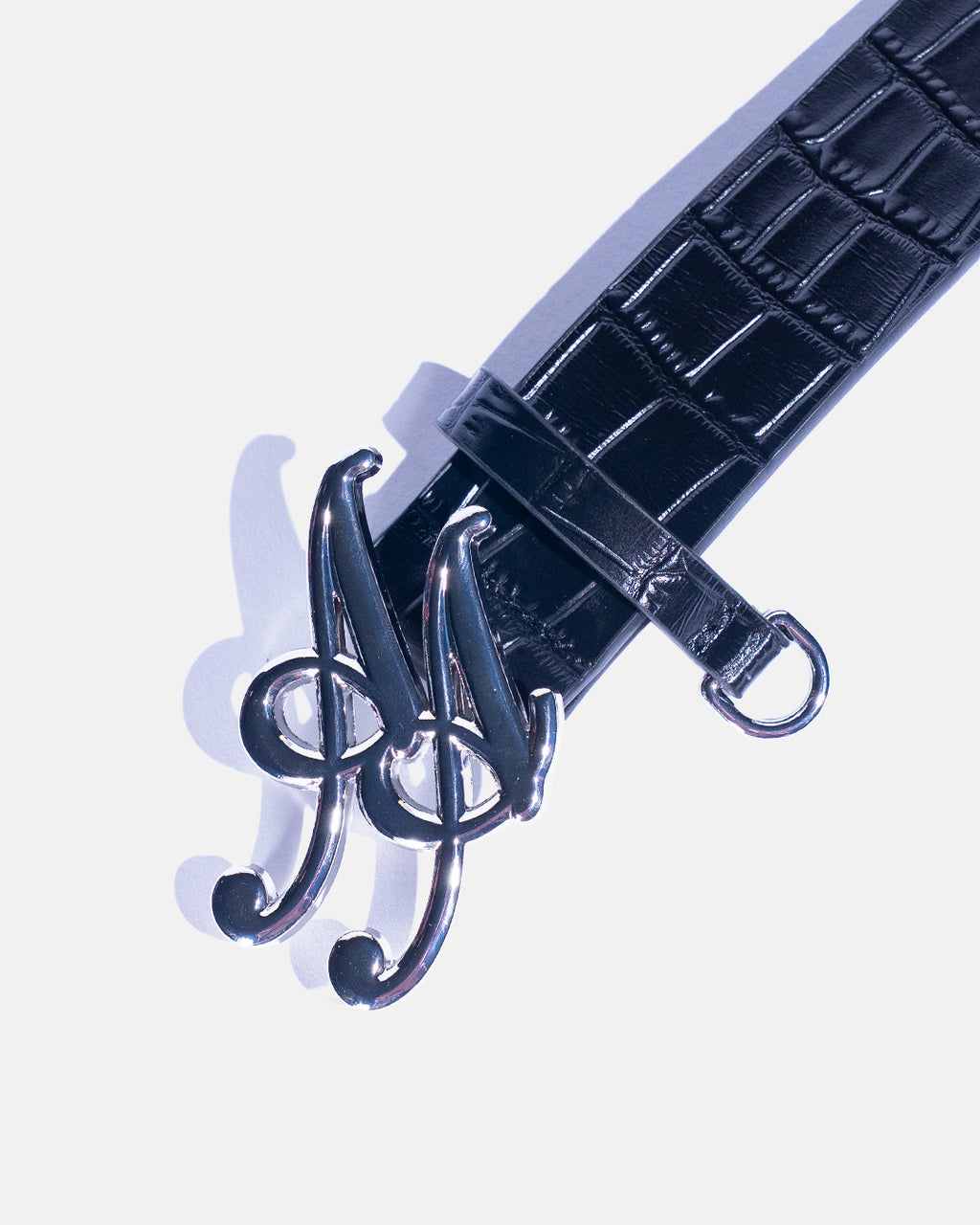 Caiman (Genuine Black Crocodile Leather)