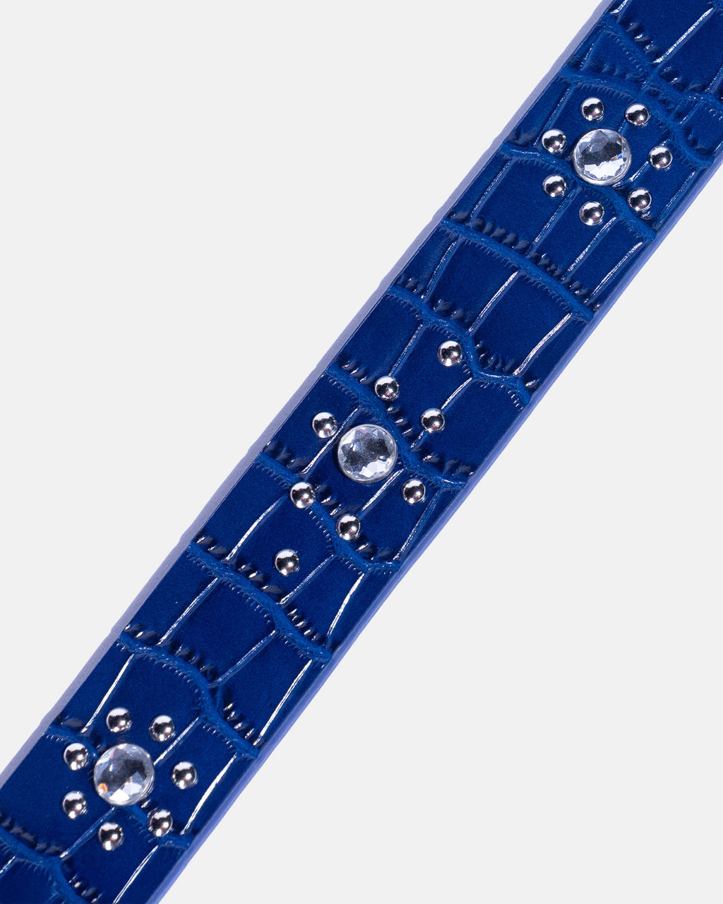 Caiman (Genuine Blue Crocodile Leather)