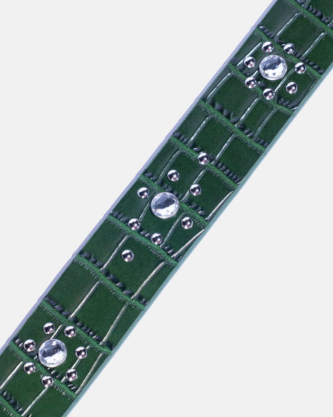 Caiman (Genuine Green Crocodile Leather)